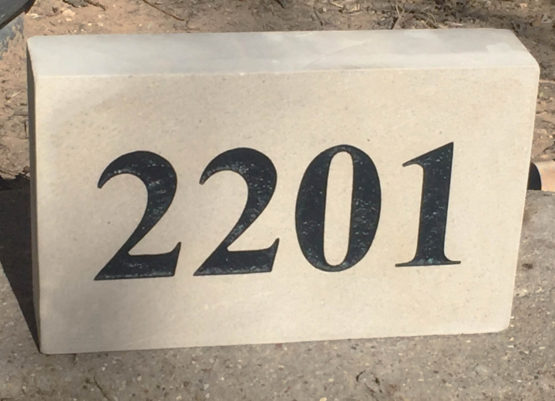 Address Stone 6 x 10 inches