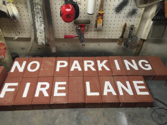 Fire Lane No Parking Pavers - Image 3