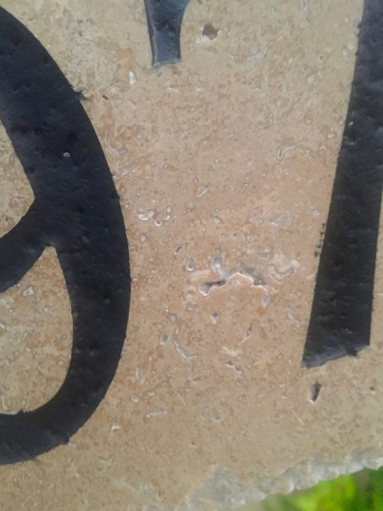 Travertine Address Stone - Tumbled - Image 4