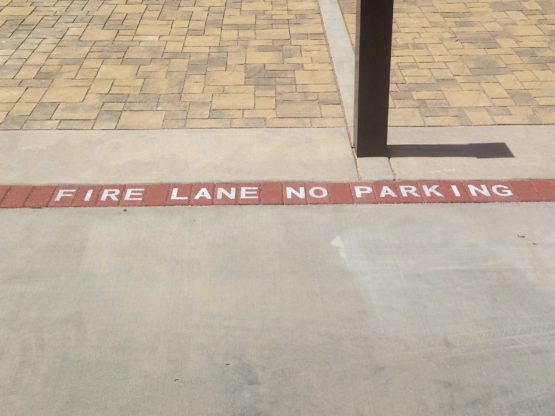 Fire Lane No Parking Pavers - Image 4
