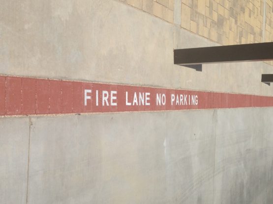 Fire Lane No Parking Pavers