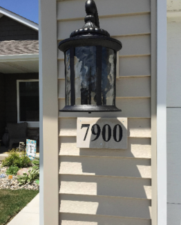 Side Mount Address Stone